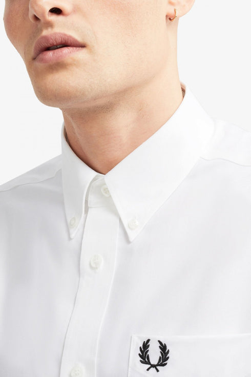 Camicia Oxford Bianco Fred Perry- Francavilla Moda